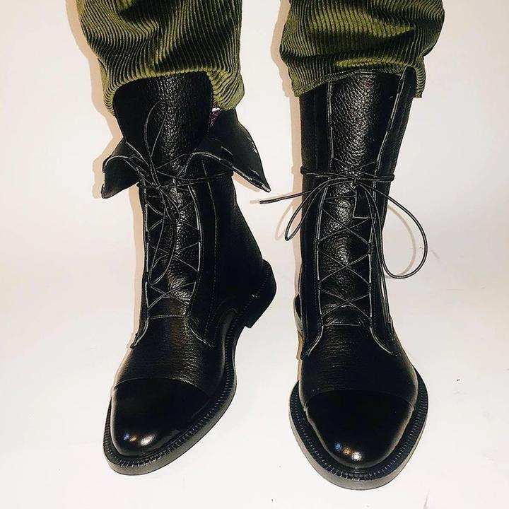 Julia │ Women's Leather Boots With Cushioned Interior And Thick Sole