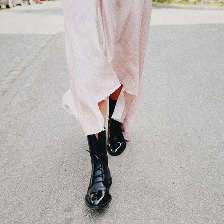 Julia │ Women's Leather Boots With Cushioned Interior And Thick Sole