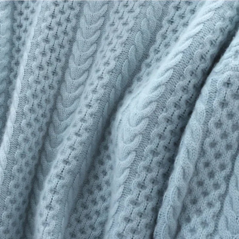 Anna │ Women's Cable Knit Turtleneck Sweater For Winter