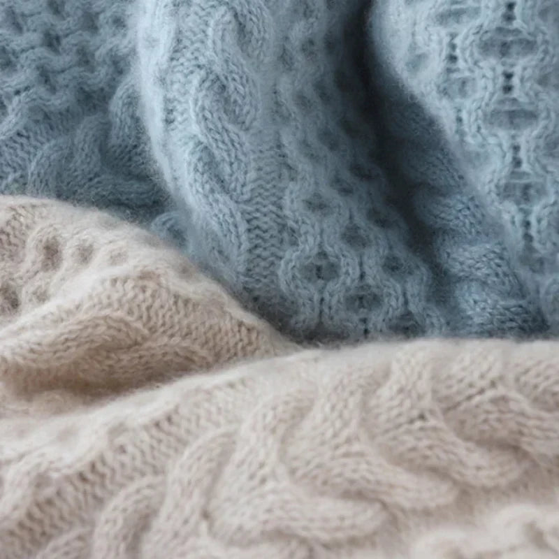 Anna │ Women's Cable Knit Turtleneck Sweater For Winter