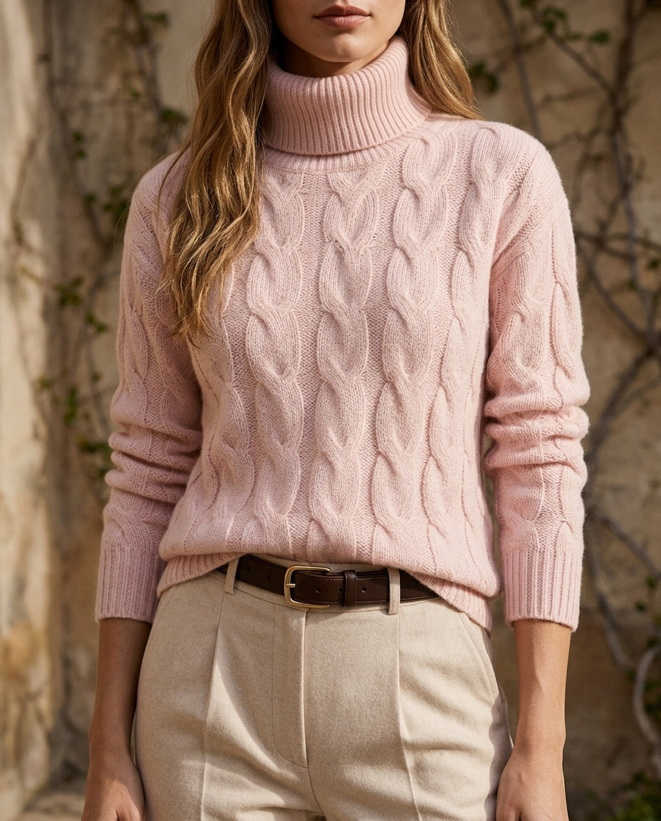 Harriet │ Women's Lightweight Knit Turtleneck Sweater