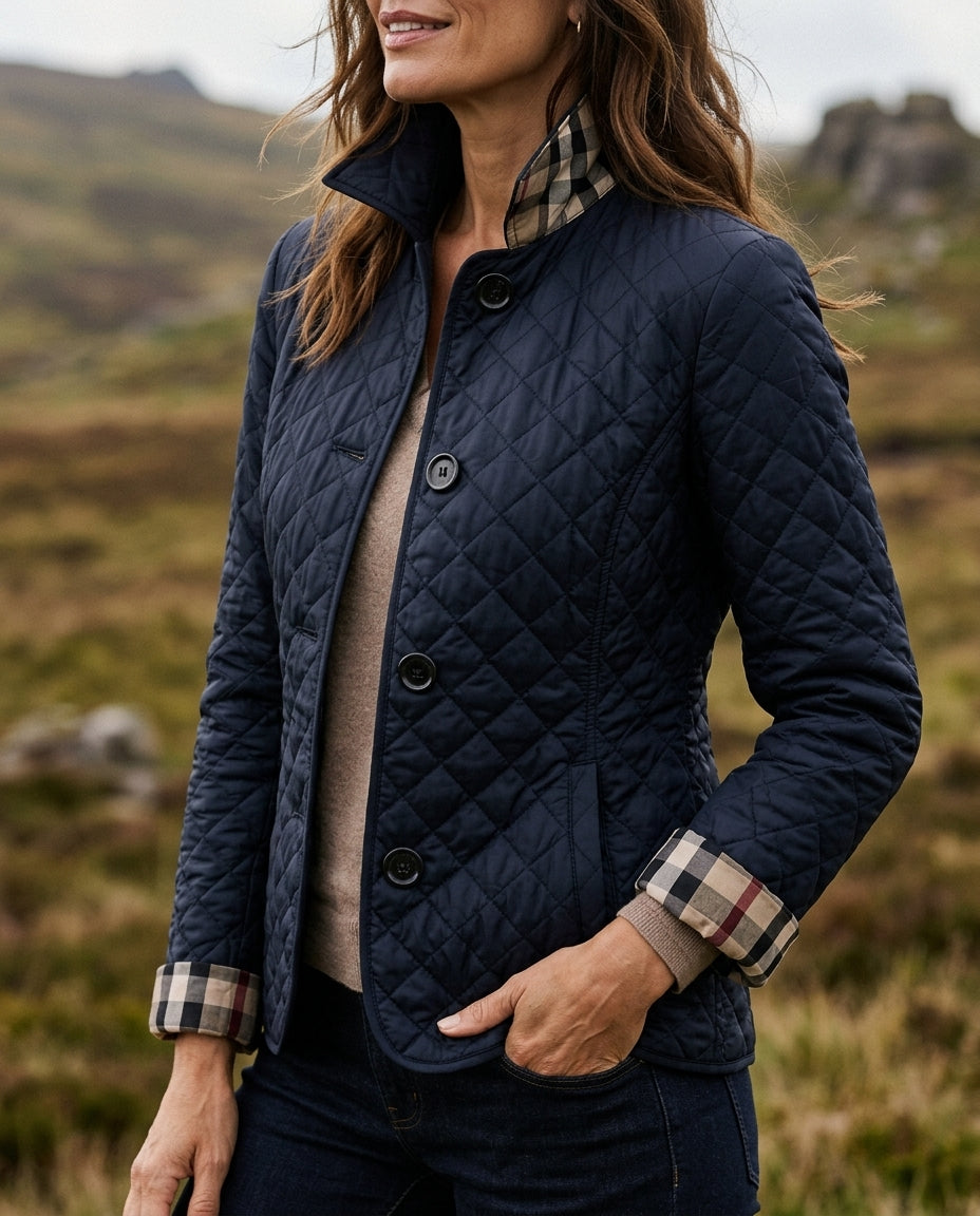 Gemma │ Women's Quilted Jacket With Structured Fit For Fall