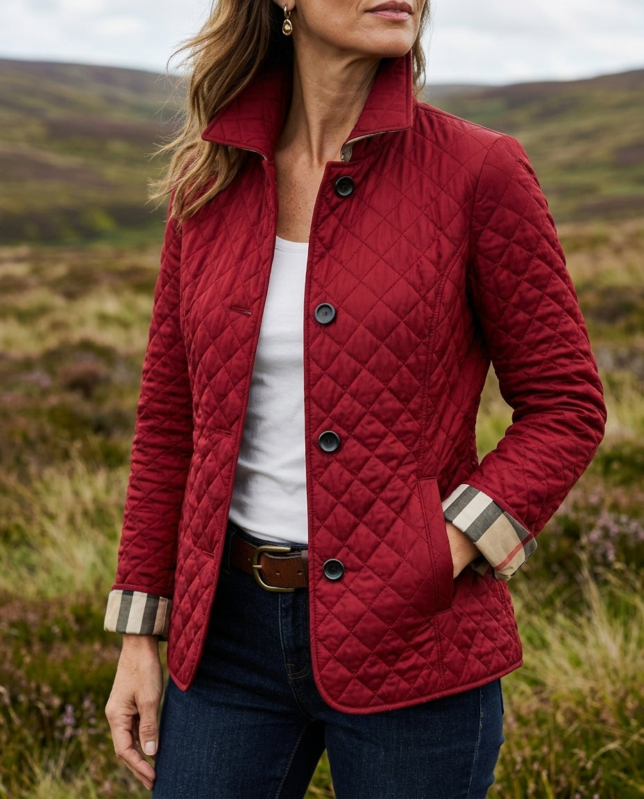 Gemma │ Women's Quilted Jacket With Structured Fit For Fall