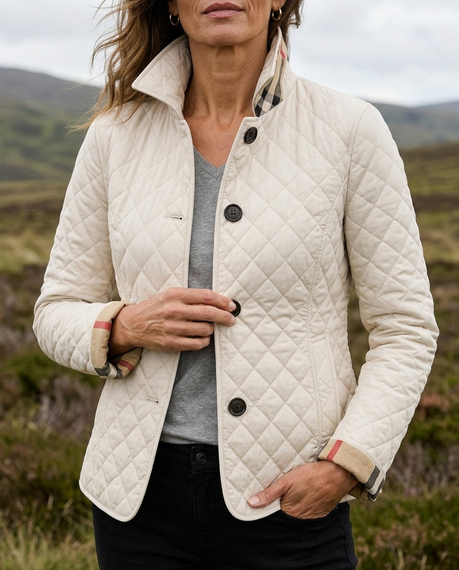 Gemma │ Women's Quilted Jacket With Structured Fit For Fall