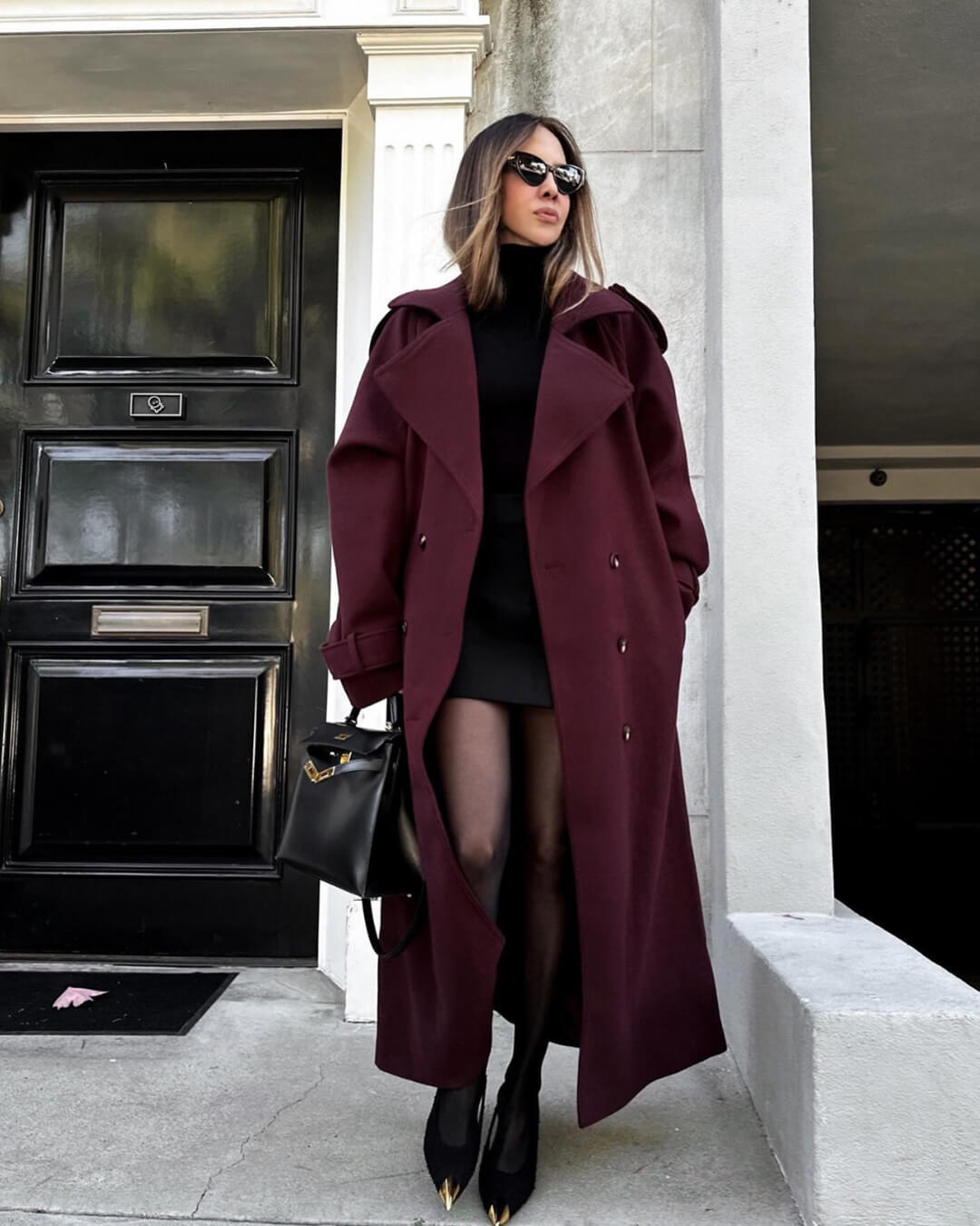 Joan │ Women's Long Belted Button Front Trench Coat For Winter
